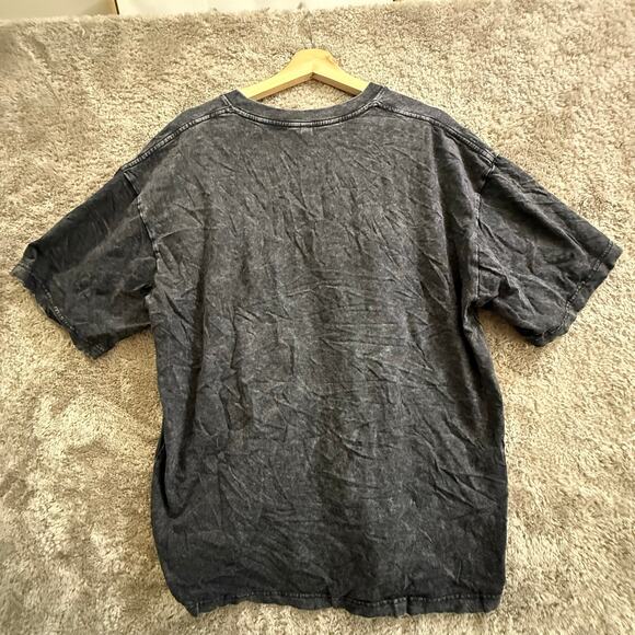 Me versus Me T Shirt XL Extra Large Washed Black Workout Gym - Picture 2 of 7